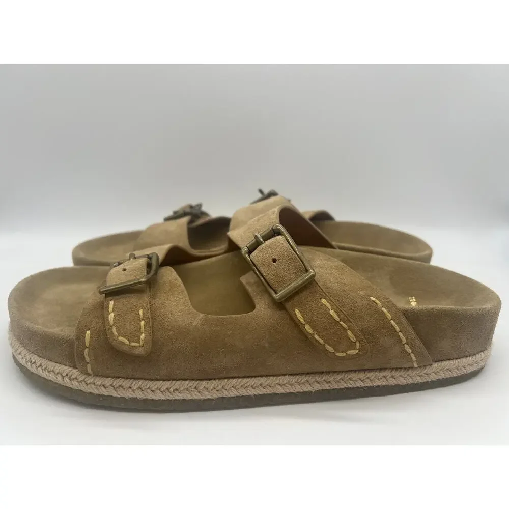 Polo Ralph Lauren Turbach Sandals Beige Suede Men Size 12D New